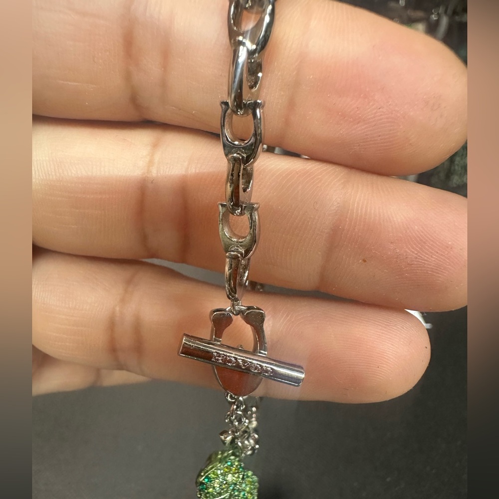Coach Pavé Rexy Signature Chain Bracelet. New no tag - Picture 4 of 7